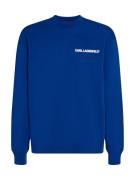 Karl Lagerfeld Sweatshirt 'Outline'  mørkeblå / hvid
