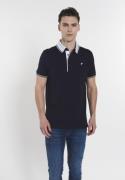 DENIM CULTURE Bluser & t-shirts 'Vasilis'  navy / hvid