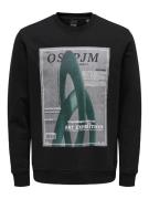 Only & Sons Sweatshirt  grå / grøn / sort / hvid