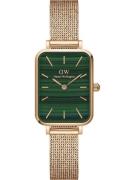 Daniel Wellington Analogt ur 'Quadro Pressed Melrose RG Green'  rosa g...