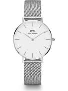 Daniel Wellington Analogt ur 'Petite Sterling S White'  sølv / hvid