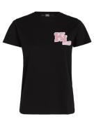 Karl Lagerfeld Shirts  pink / sort / hvid