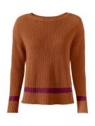 heine Pullover  cognac / lilla