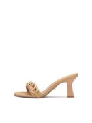 Kazar Pantoletter  beige / guld