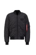 ALPHA INDUSTRIES Overgangsjakke 'MA-1'  rød / sort / hvid