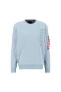 ALPHA INDUSTRIES Sweatshirt 'Emb'  lyseblå / rød