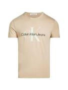 Calvin Klein Jeans Bluser & t-shirts  creme / sort / hvid