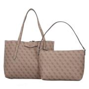 GUESS Shopper 'Eco Brenton'  lysebeige / mørkebeige