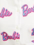 Bershka Bluse  lyseblå / pink / hvid