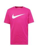 Nike Sportswear Bluser & t-shirts 'Swoosh'  pink / hvid