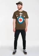 LOGOSHIRT Bluser & t-shirts 'Peanuts - Snoopy Pilot'  blå / oliven / r...