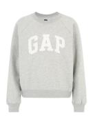 Gap Petite Sweatshirt 'HOLIDAY'  grå-meleret / hvid