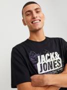 JACK & JONES Bluser & t-shirts 'MAP'  pastelgul / lilla / sort / hvid