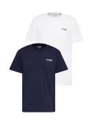 WRANGLER Bluser & t-shirts 'SIGN OFF TEE'  navy / hvid