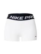 NIKE Sportsbukser 'Pro'  sort / hvid