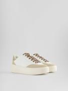 Bershka Sneaker low  camel / brun / gylden gul / hvid