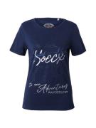 Soccx Shirts 'Wanderlust'  mørkeblå / sølv / hvid