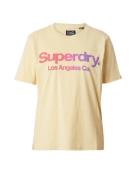 Superdry Shirts  lysegul / lilla / lys pink