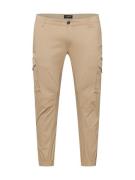 Jack & Jones Plus Cargobukser 'Paul'  lysebeige