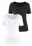 VIVANCE Shirts  sort / hvid