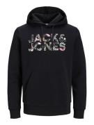 JACK & JONES Sweatshirt 'JEFF'  oliven / pink / sort / offwhite