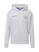 JACK & JONES Sweatshirt 'BRADLEY'  lysegrå / sort