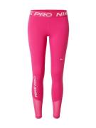 NIKE Sportsbukser  pink / hvid