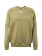 UNDER ARMOUR Sportsweatshirt 'Rival'  oliven / hvid