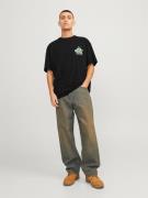 JACK & JONES Bluser & t-shirts 'Toast'  grøn / pastelgrøn / sort / hvi...