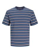 JACK & JONES Bluser & t-shirts  natblå / lyseblå / hvid