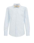 WE Fashion Skjorte  navy / lyseblå / hvid