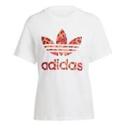 ADIDAS ORIGINALS Shirts 'TREFOIL'  rød / sort / hvid