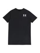 UNDER ARMOUR Funktionsskjorte  sort / hvid