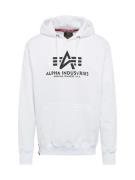 ALPHA INDUSTRIES Sweatshirt  sort / offwhite