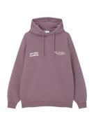 Pull&Bear Sweatshirt  lysviolet / hvid