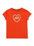 UNITED COLORS OF BENETTON Bluser & t-shirts  beige / orangerød