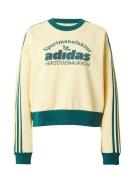 ADIDAS ORIGINALS Sweatshirt  lysegul / mørkegrøn