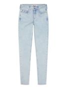 Tommy Jeans Jeans 'NORA MID RISE SKINNY'  lyseblå / mørkeblå / rød / h...