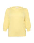 KAFFE CURVE Pullover  pastelgul