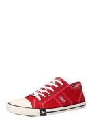 MUSTANG Sneaker low  rød / sort / hvid