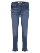 LEVI'S ® Jeans 'Mid Rise Boyfriend'  blå / lysebrun / rød / hvid