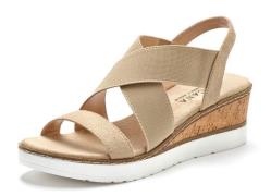 LASCANA Sandaler  beige