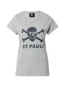 FC St. Pauli Shirts 'Totenkopf'  antracit / grå-meleret