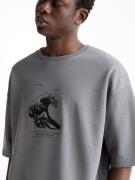 Pull&Bear Bluser & t-shirts  mørkegrå / sort