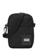 JACK & JONES Skuldertaske 'Jamie'  sort / hvid