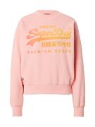 Superdry Sweatshirt  gul / orange / lys pink