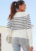 VIVANCE Pullover  creme / navy