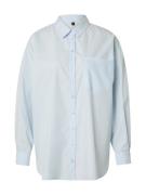 Trendyol Bluse  lyseblå / hvid
