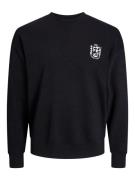 JACK & JONES Sweatshirt 'DIRK'  sort / hvid