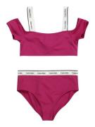 Calvin Klein Swimwear Bikini 'Meta Legacy'  bær / sort / hvid